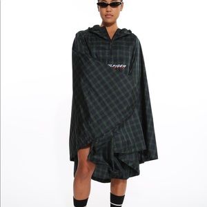 Tommy Hilfiger Athletics Tartan Hooded Poncho
